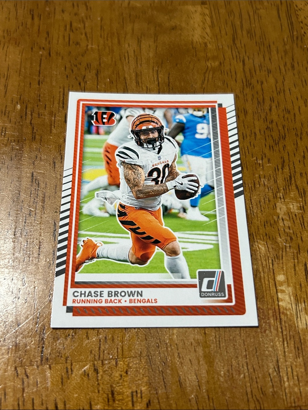 Panini Chase Brown Card — Orange, White, Black